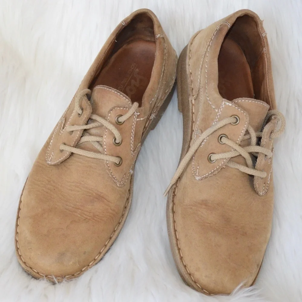 Sioux Germany tan leather casual Oxford shoes sz 9‎